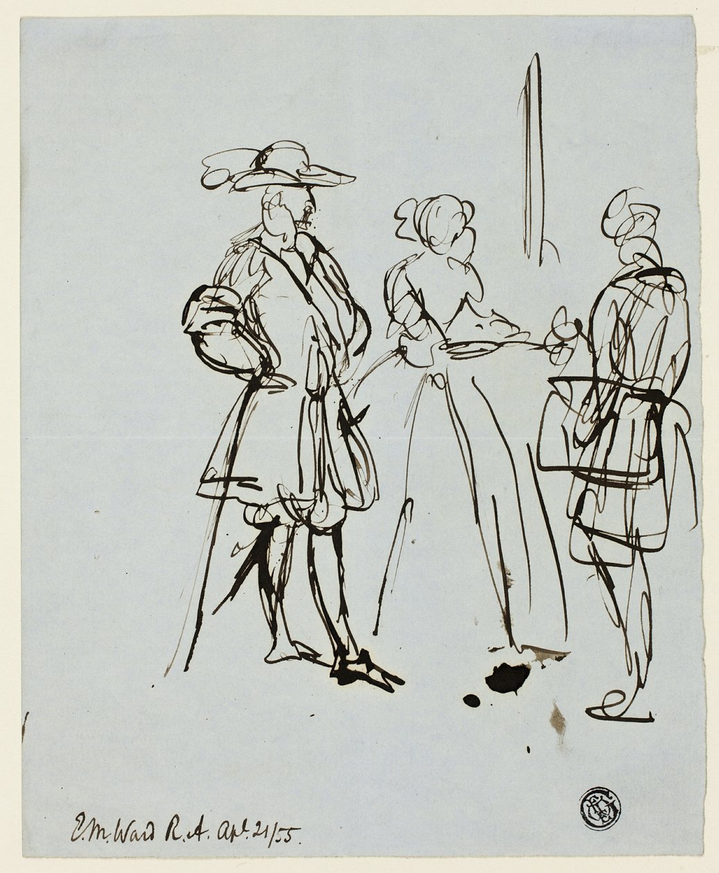 Three Figures by Edward Matthew Ward