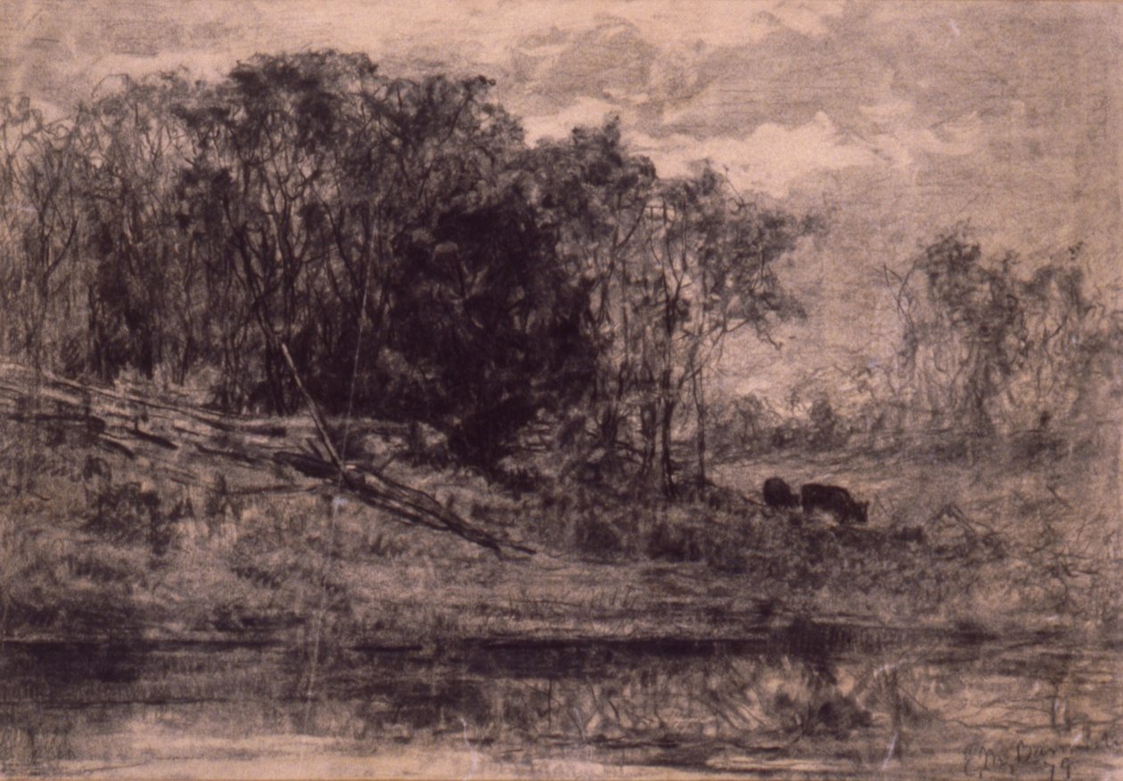 Cows in the Forest by Edward Mitchell Bannister