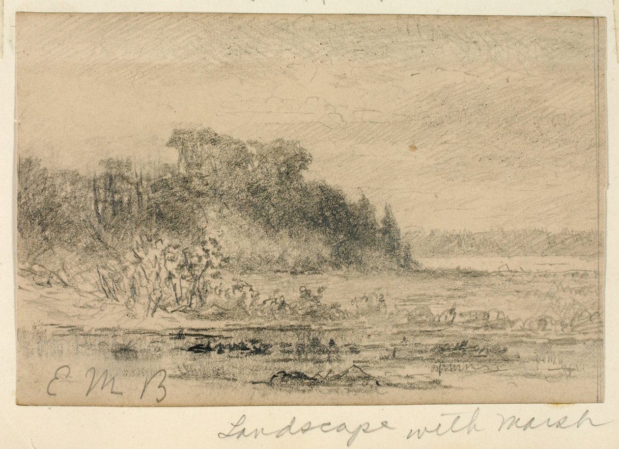 Landscape with Marsh by Edward Mitchell Bannister
