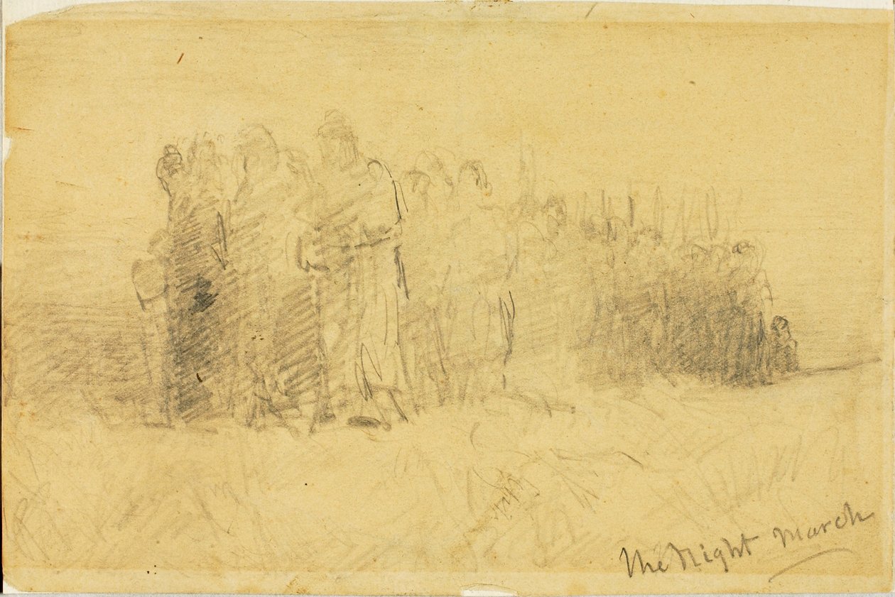 The Night March by Edward Mitchell Bannister