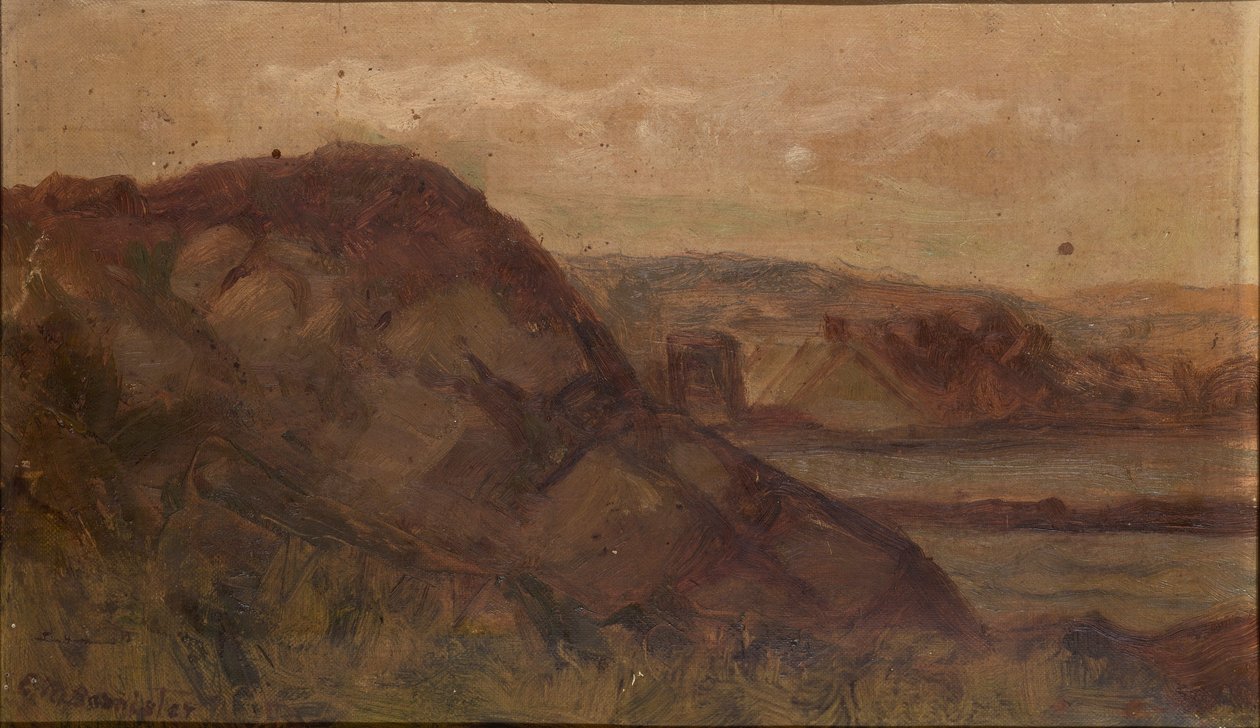 Untitled (landscape with rocks) by Edward Mitchell Bannister