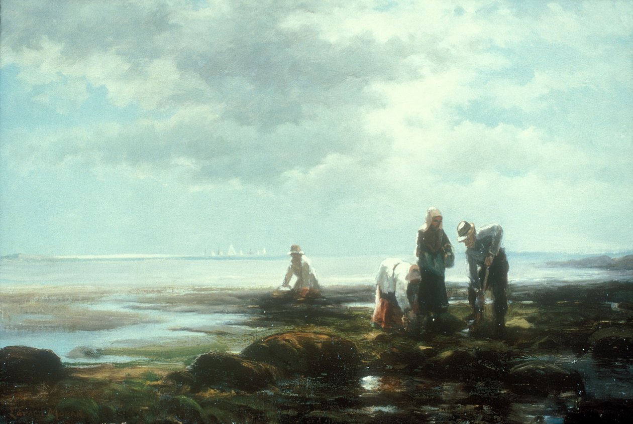 Clam Diggers by Edward Moran