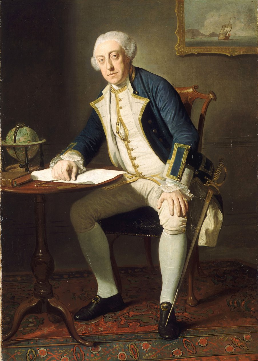 Captain Philip Affleck (1726-99) by Edward Penny