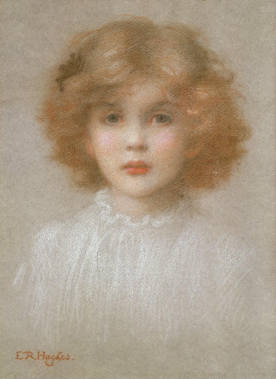 Portrait of a Young Girl by Edward Robert Hughes