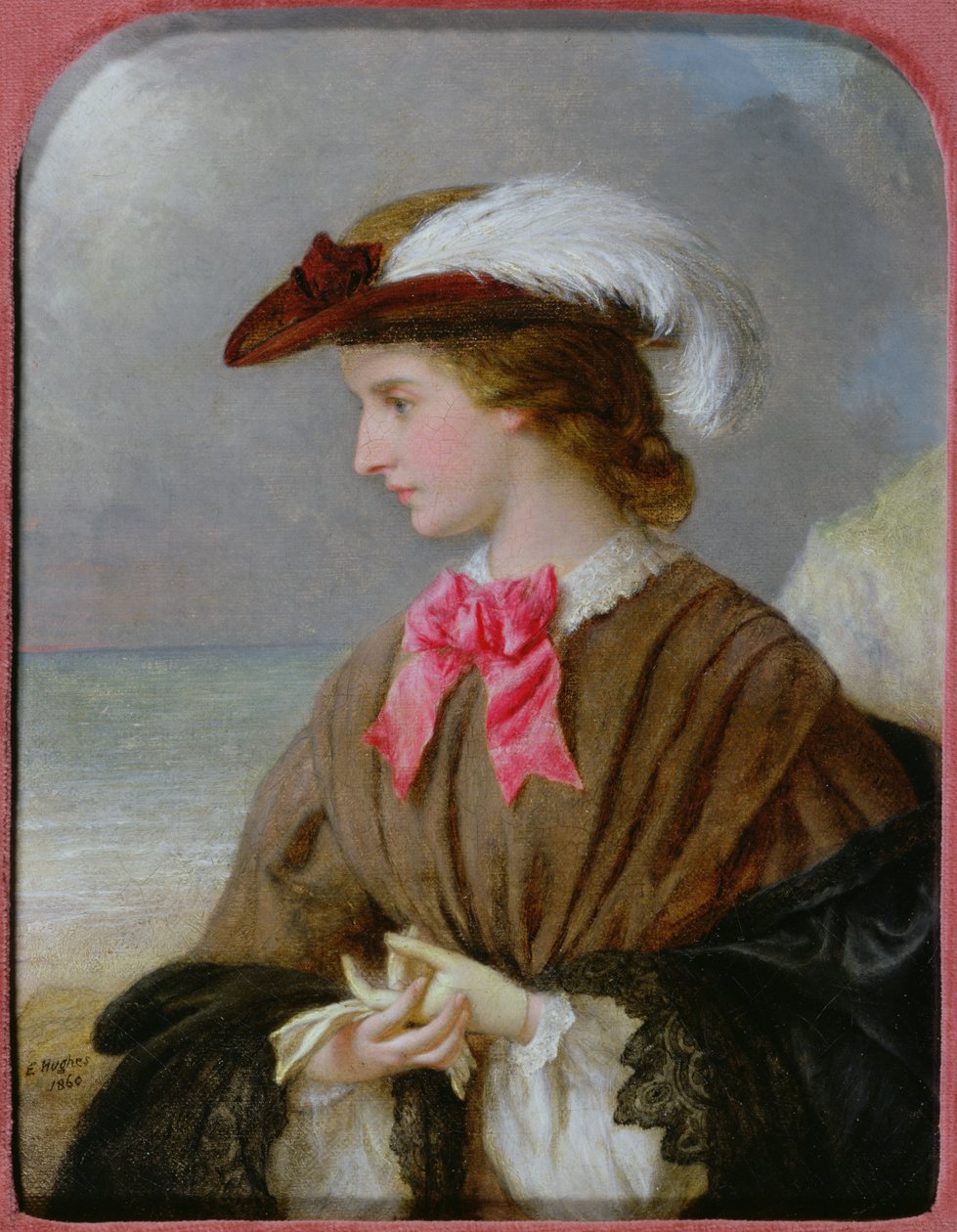 The Red Bow by Edward Robert Hughes
