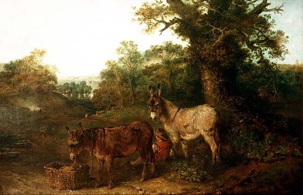 Donkeys in a Glade by Edward Robert Smythe
