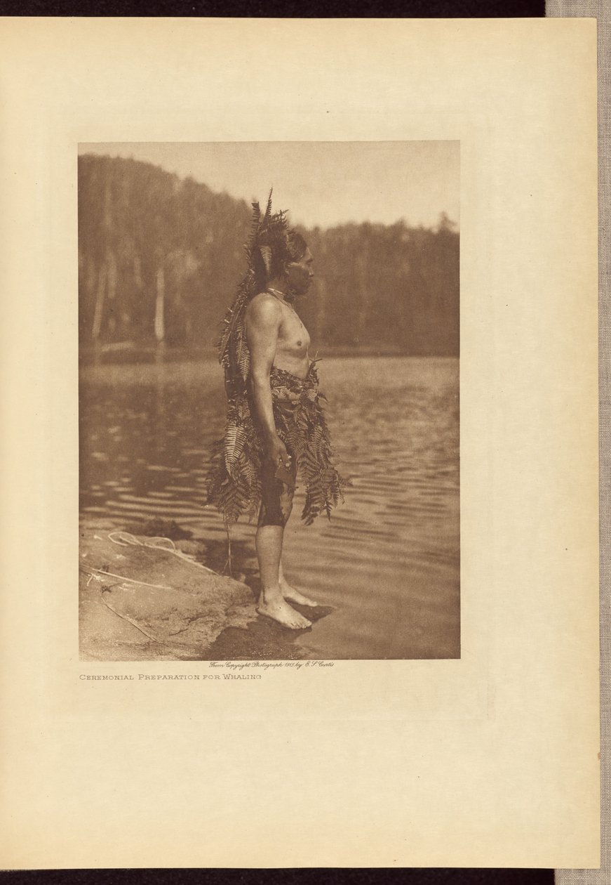 Ceremonial Preparation for Whaling by Edward S. Curtis