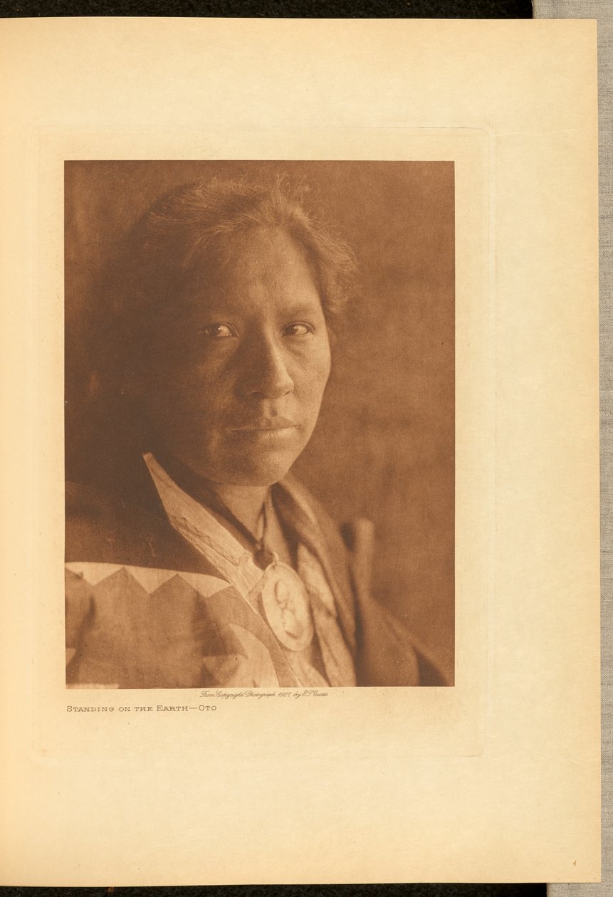 Standing on the Earth - Oto by Edward S. Curtis