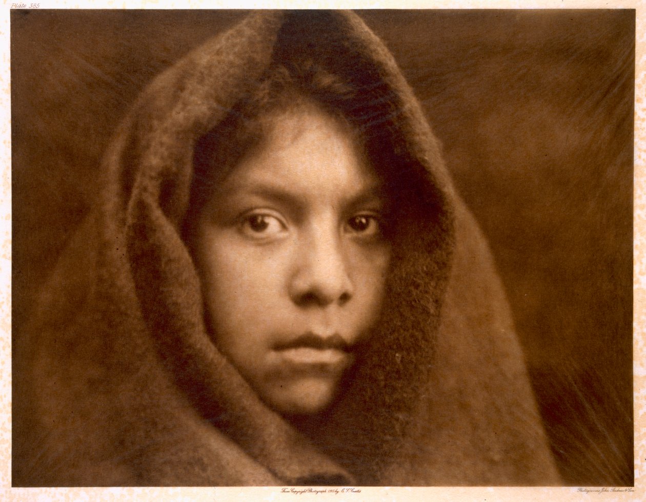 A Makah Maiden by Edward Sheriff (after) Curtis