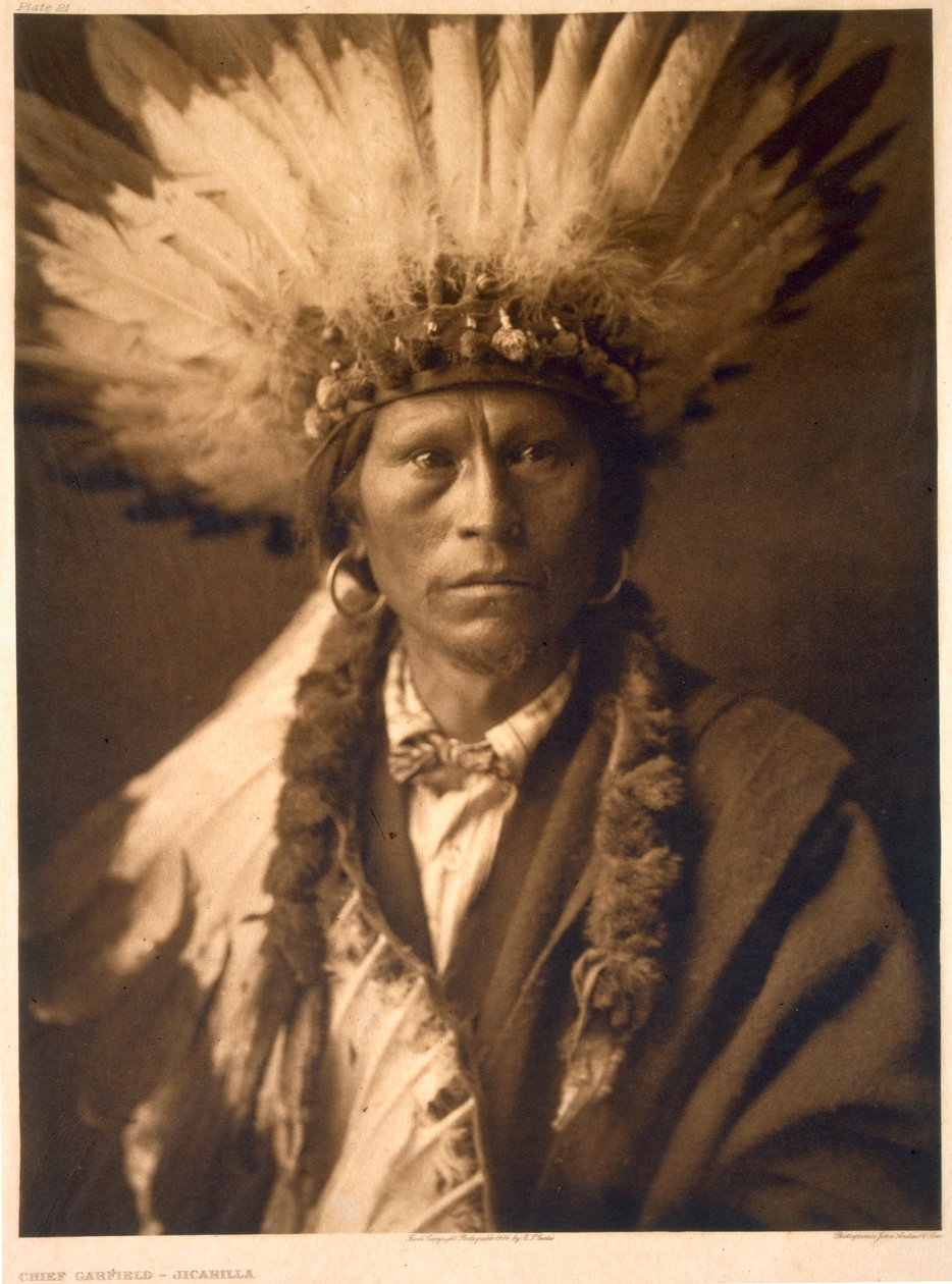 Chief Garfield of the Jicarilla by Edward Sheriff (after) Curtis
