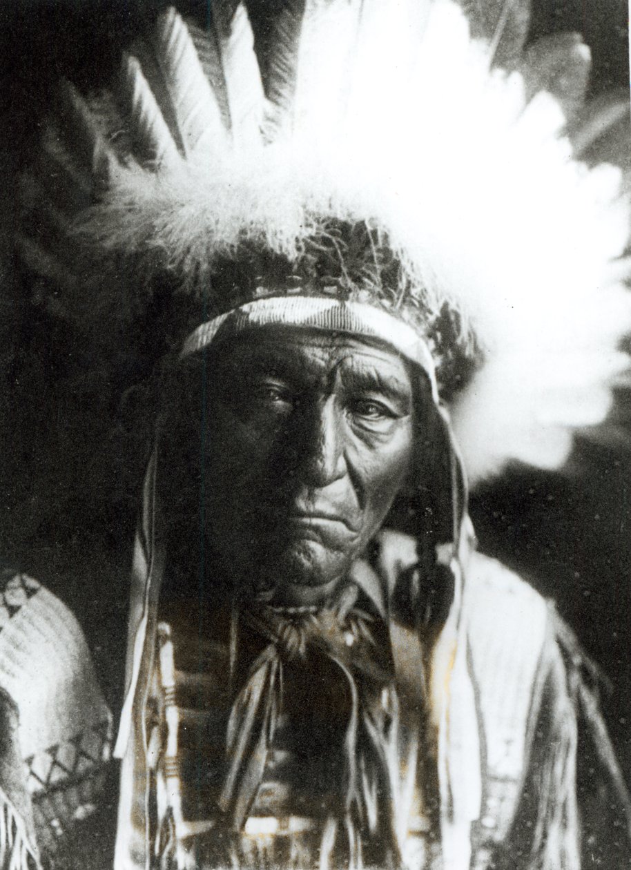 Iron Plume - Ogalala, Native American by Edward Sheriff Curtis