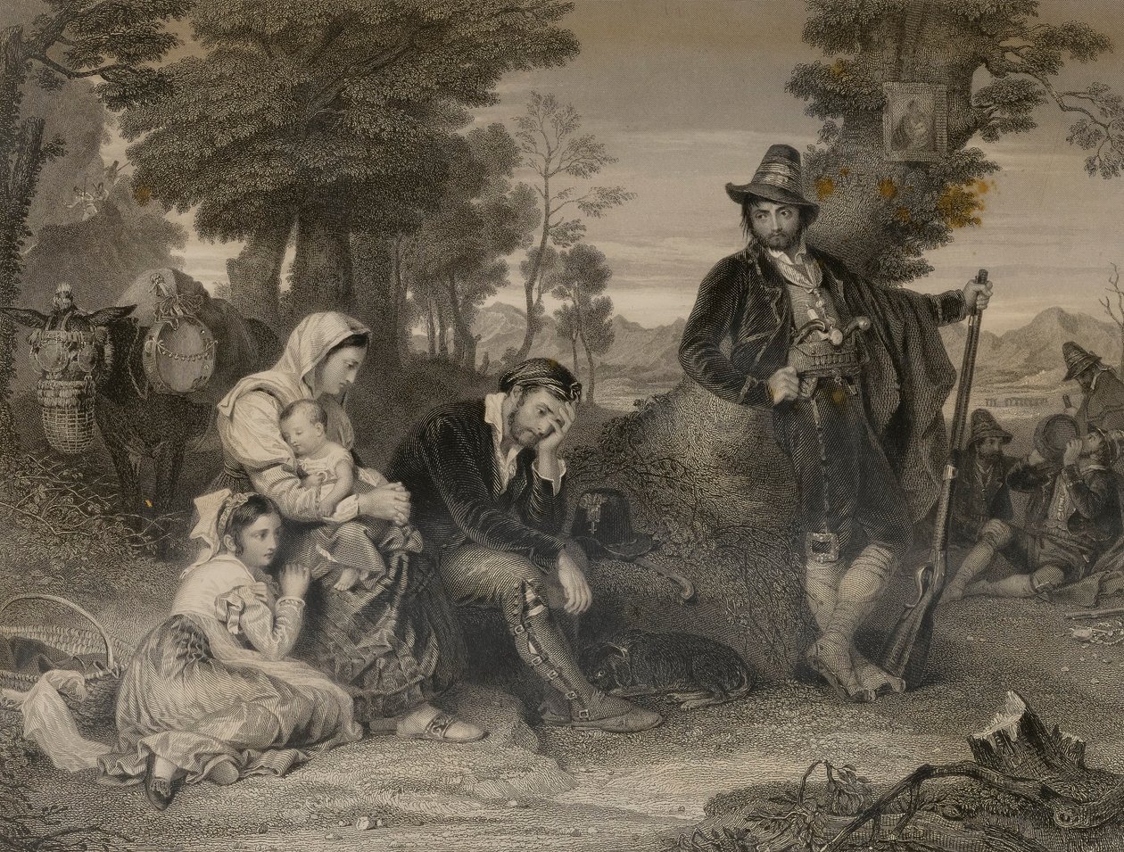 Contadina Family Prisoners with Banditti by Edward Smith