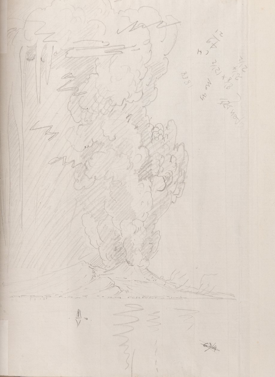 Eruption of Vesuvius, 1794 by Edward Swinburne
