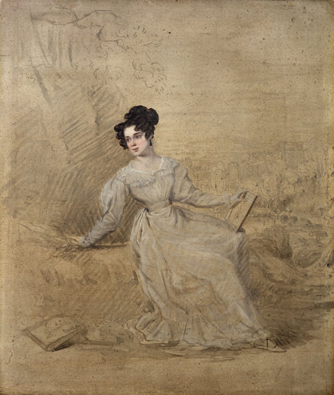 Portrait of Jane Moresley by Edward Villiers Rippingille