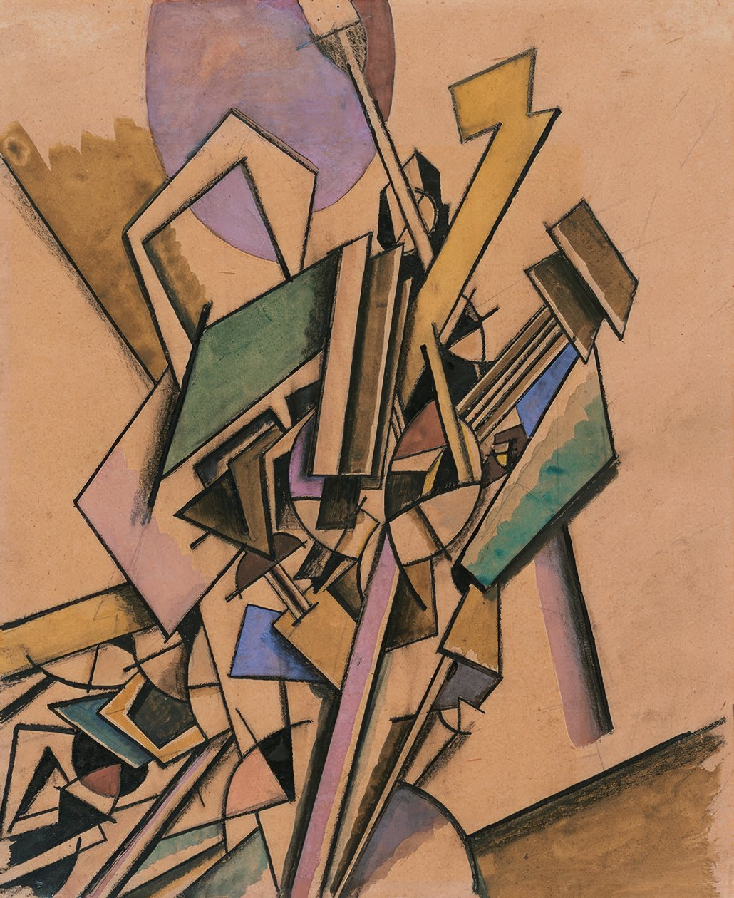 Vorticist Study by Edward Wadsworth