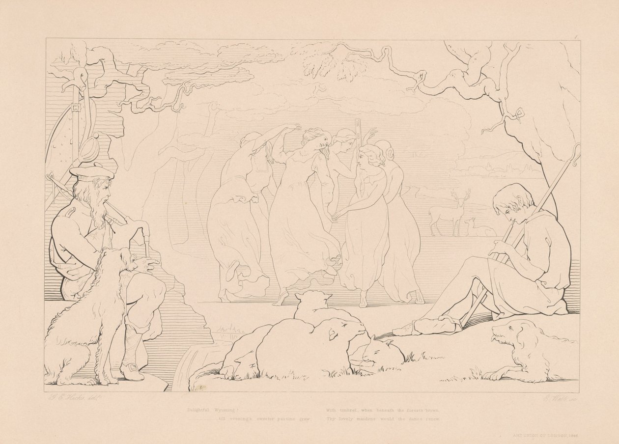 Delightful Wyoming! by Edward Webb, after George Elgar Hicks
