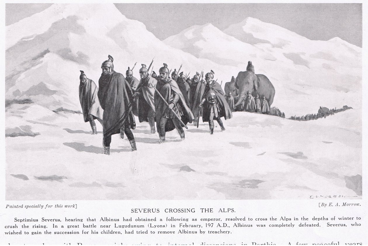 Severus Crossing the Alps by Edwin A. Morrow