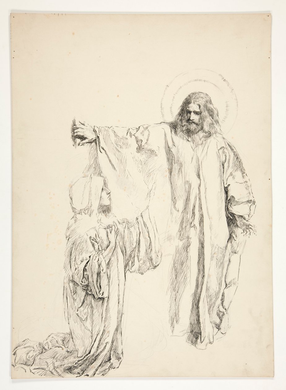 Christ and Mary Magdalene by Edwin Austin Abbey