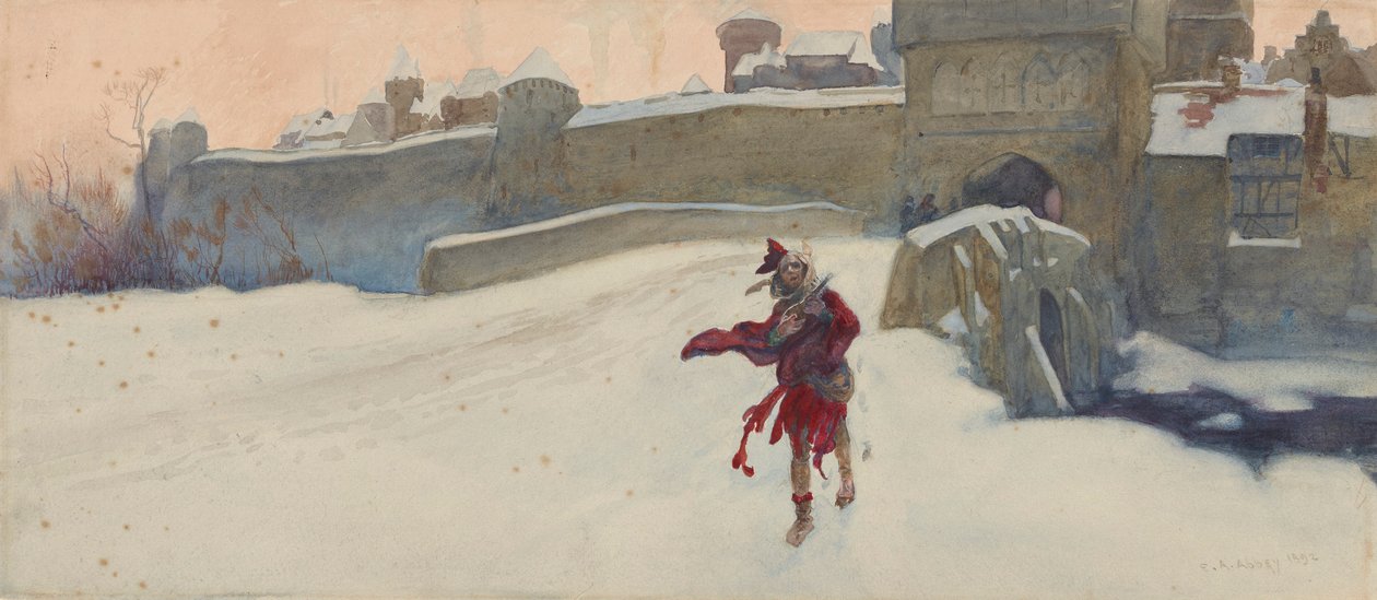 Composition study by Edwin Austin Abbey