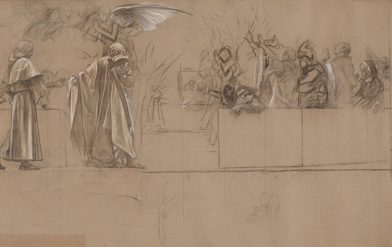 Composition study by Edwin Austin Abbey