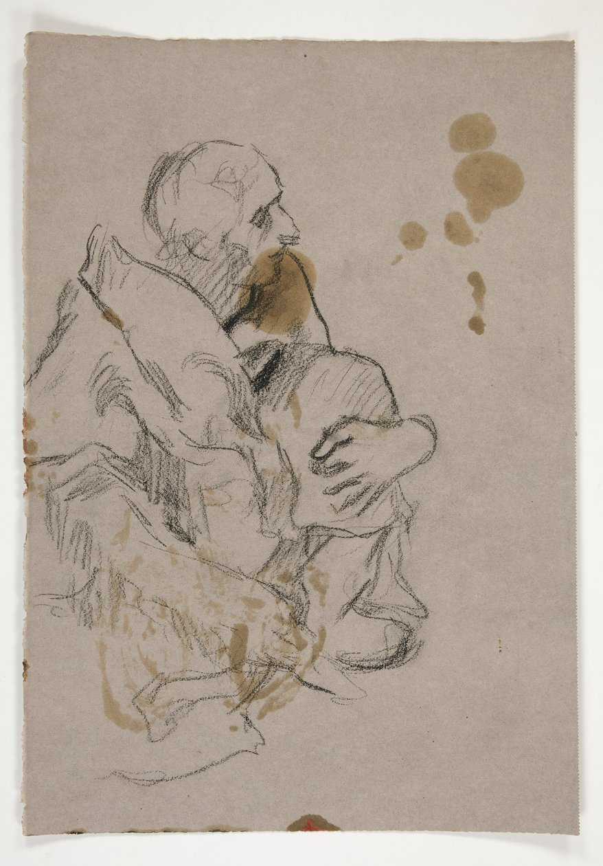 Figure Study for by Edwin Austin Abbey