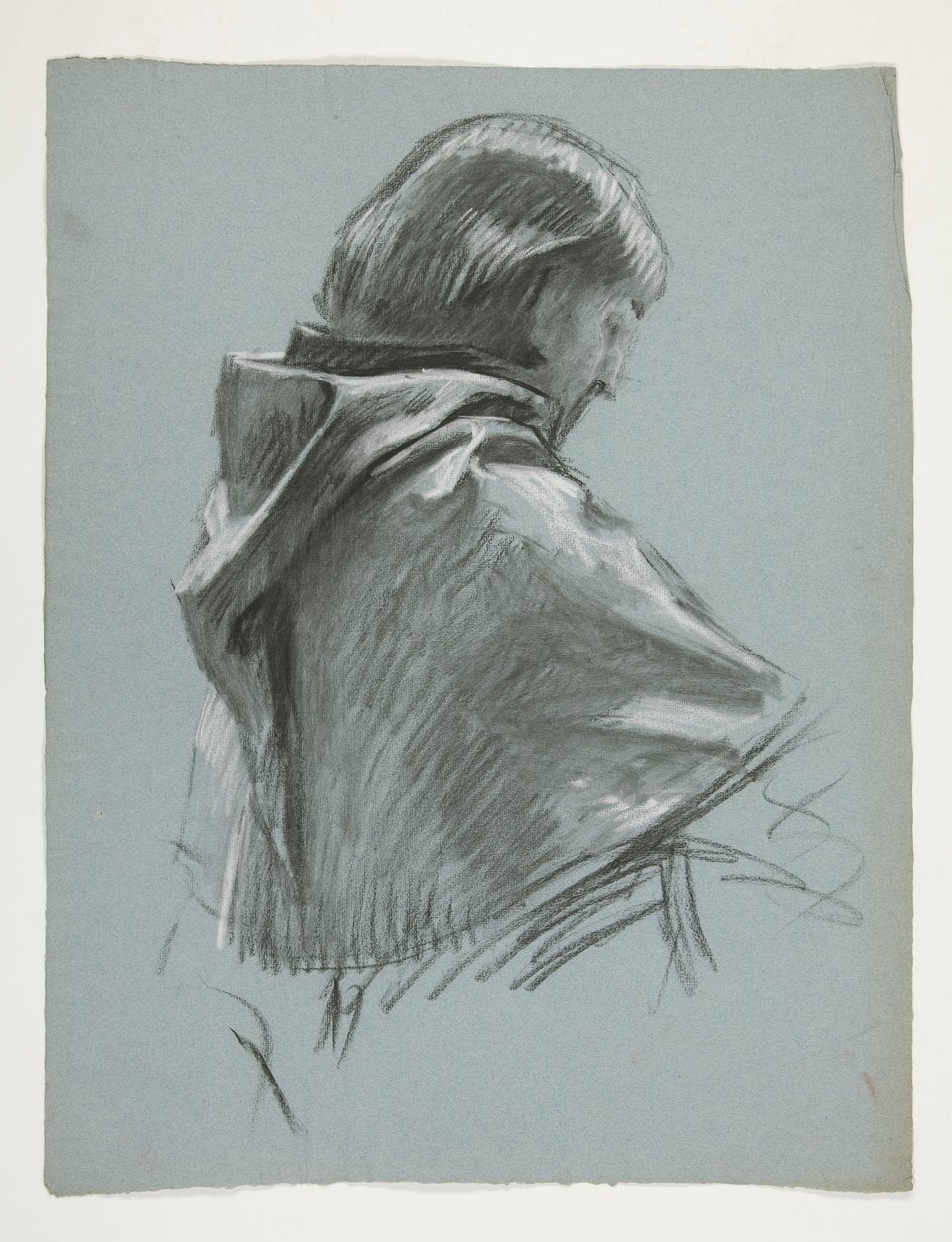 Figure study for King Arthur by Edwin Austin Abbey