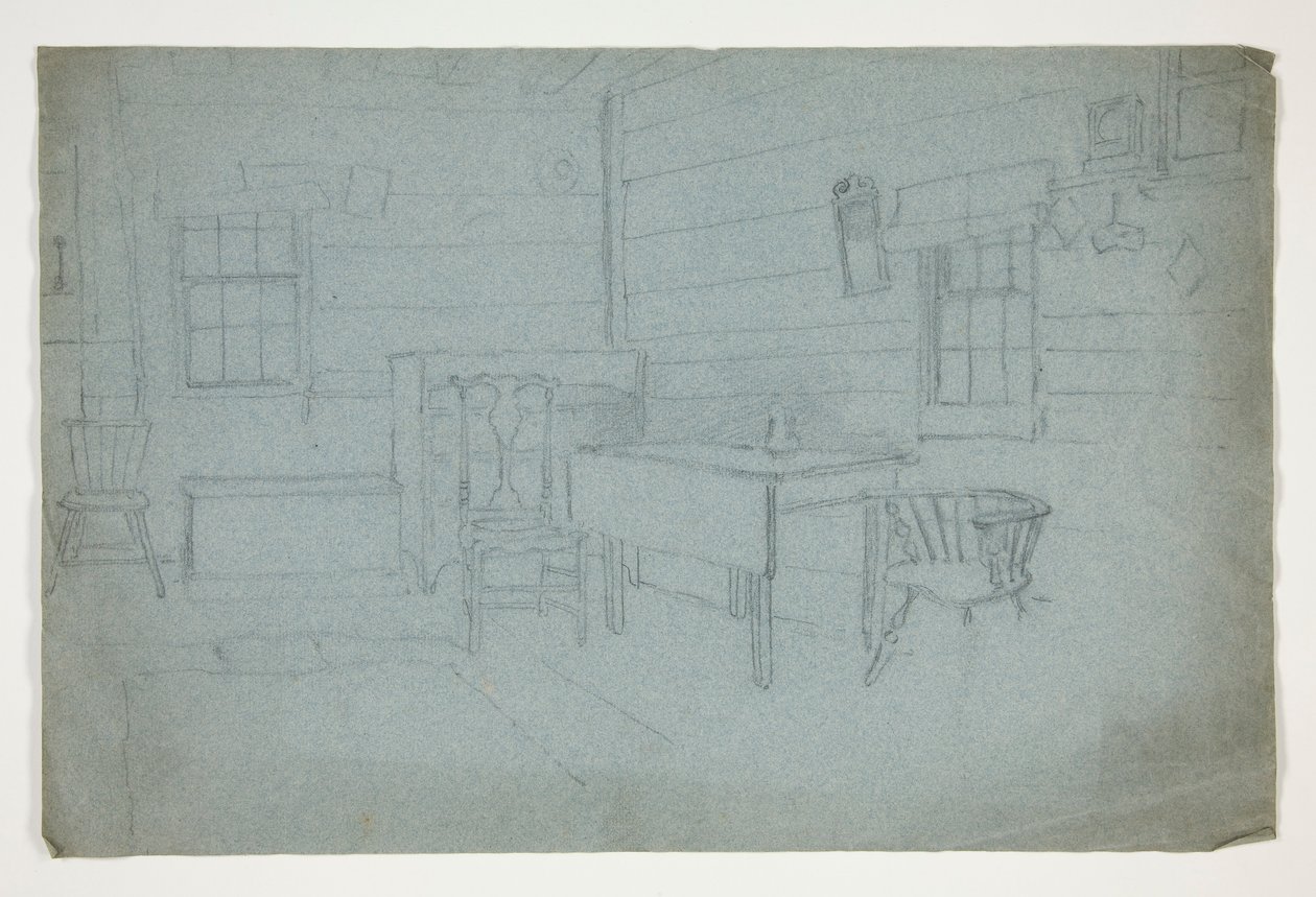 Interior Study by Edwin Austin Abbey