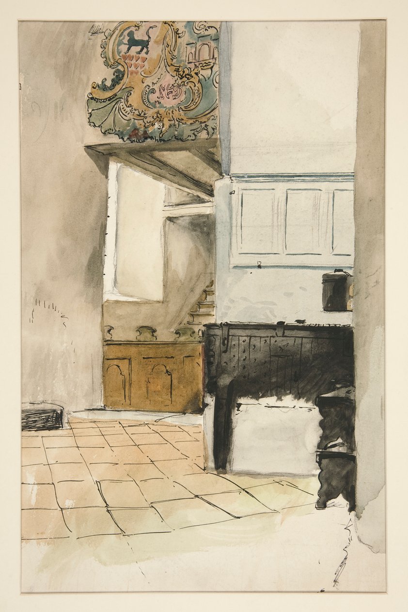 Interior Study by Edwin Austin Abbey