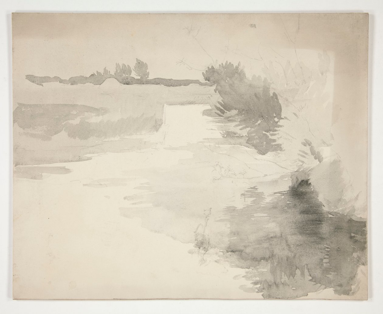 Landscape by a River by Edwin Austin Abbey