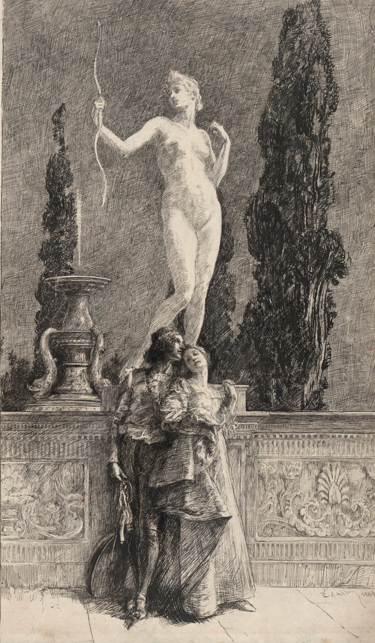 Lorenzo and Jessica by Edwin Austin Abbey