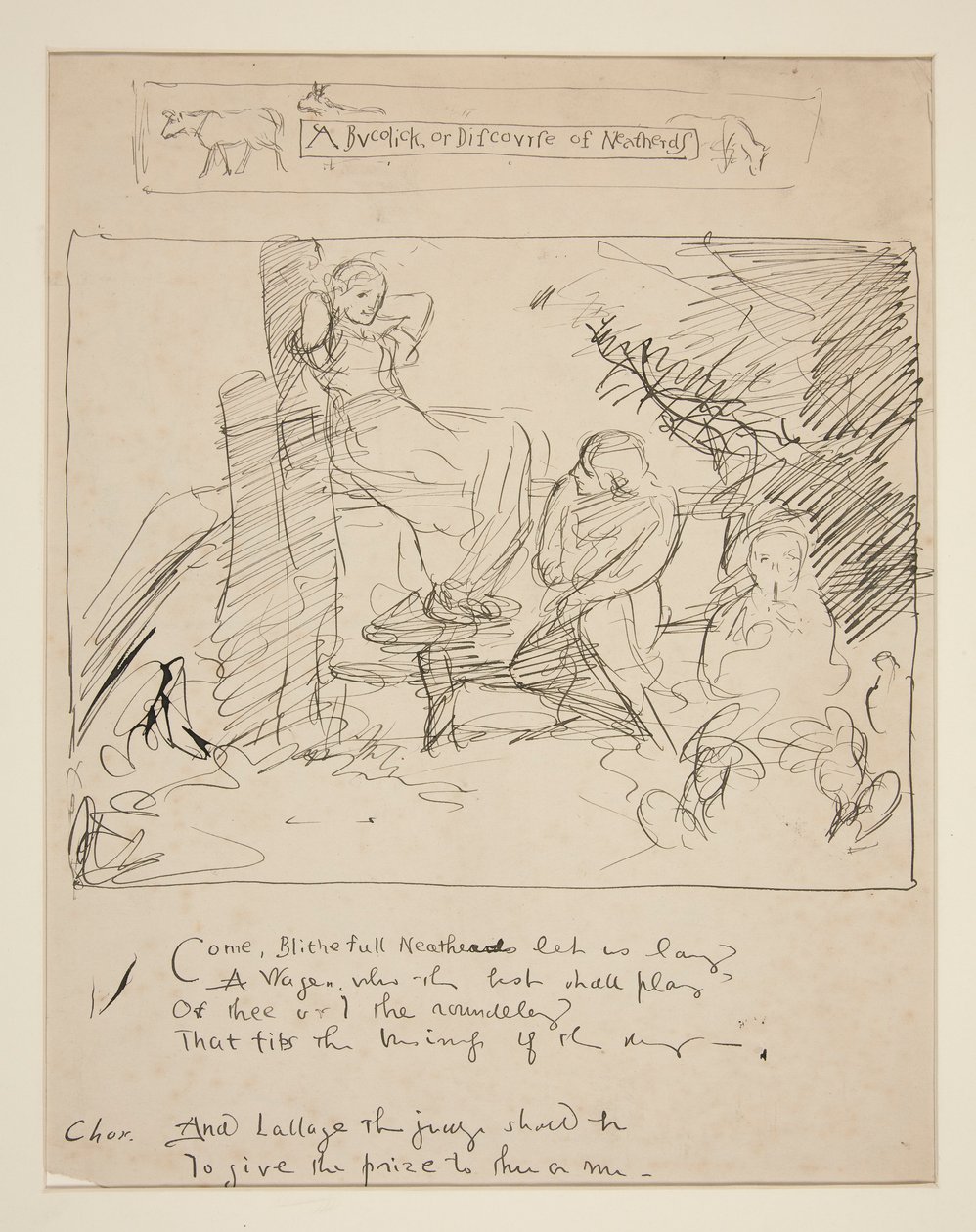 Sketch for a Verse by Edwin Austin Abbey