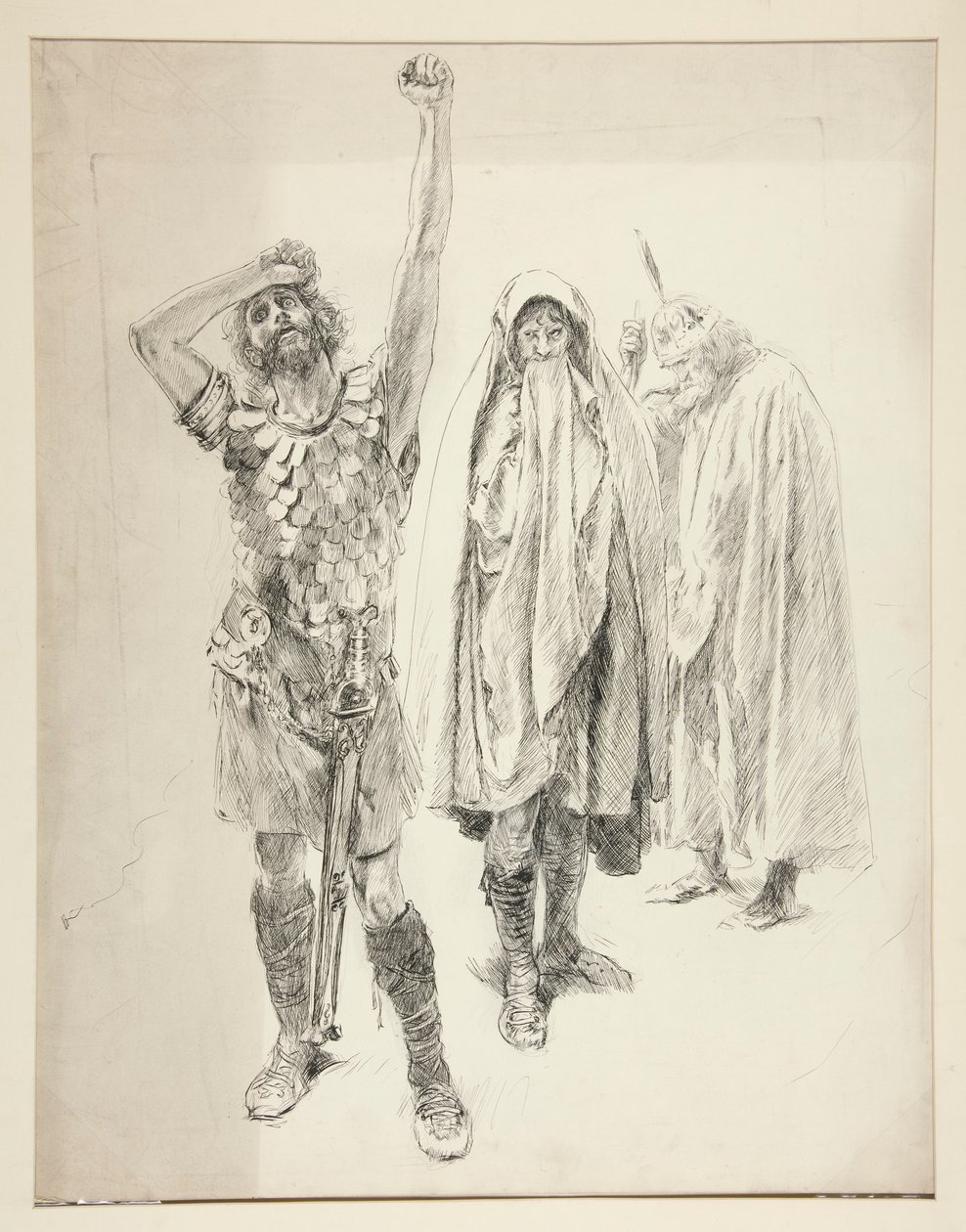 Study for Unidentified Shakespeare Play by Edwin Austin Abbey