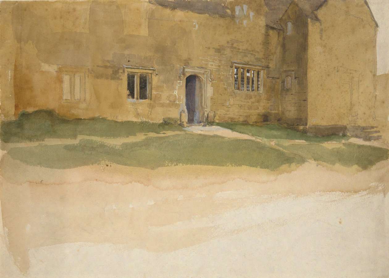Study of an English Medieval House by Edwin Austin Abbey