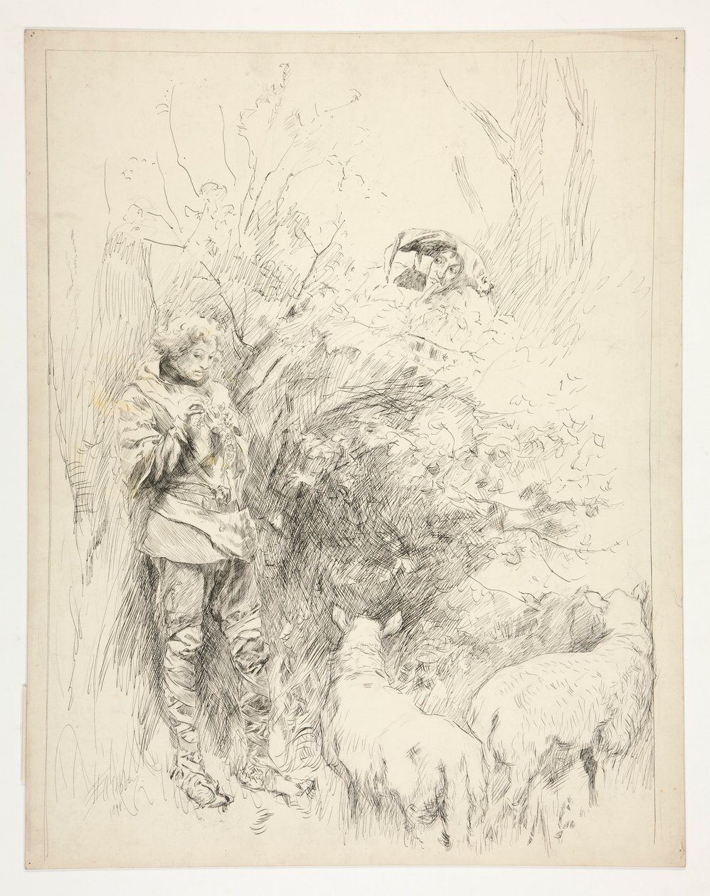 The Daffodil Song. Shepherd and Fool by Edwin Austin Abbey