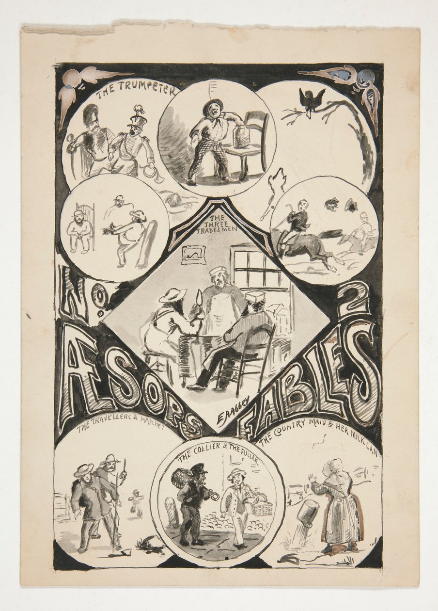 Title page for Aesop by Edwin Austin Abbey