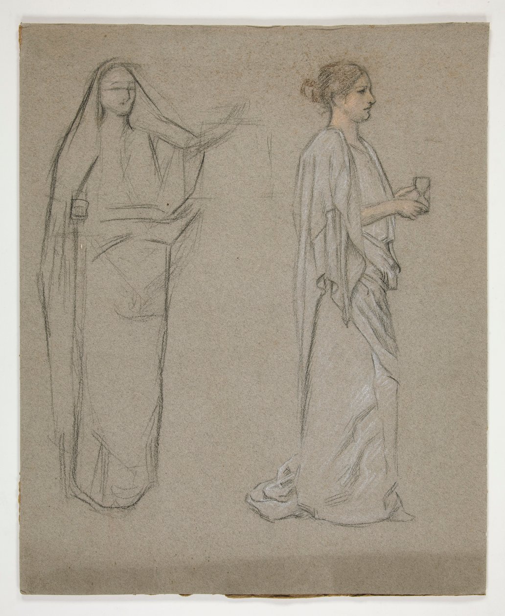 Two Women: Study for by Edwin Austin Abbey
