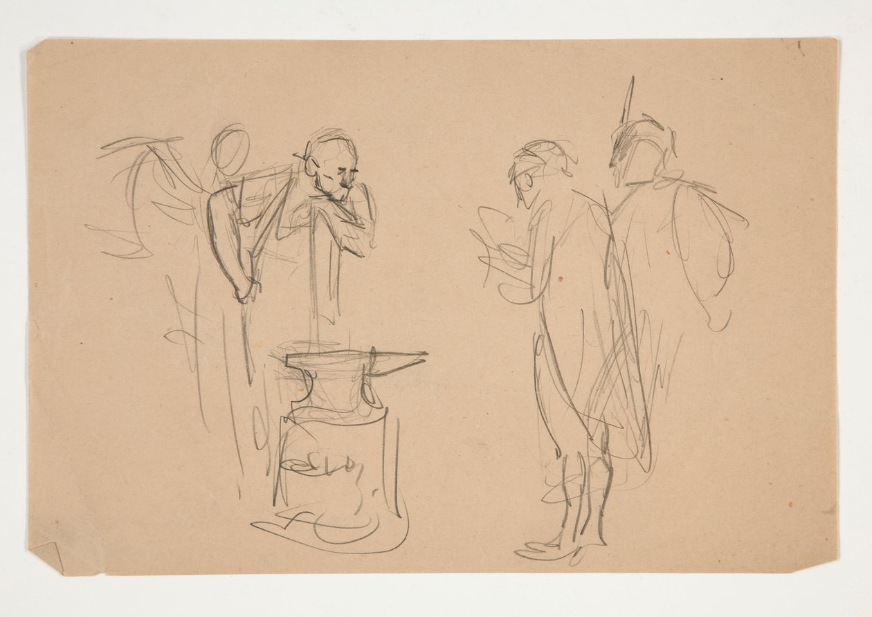 Unidentified Illustration for Oliver Goldsmith by Edwin Austin Abbey