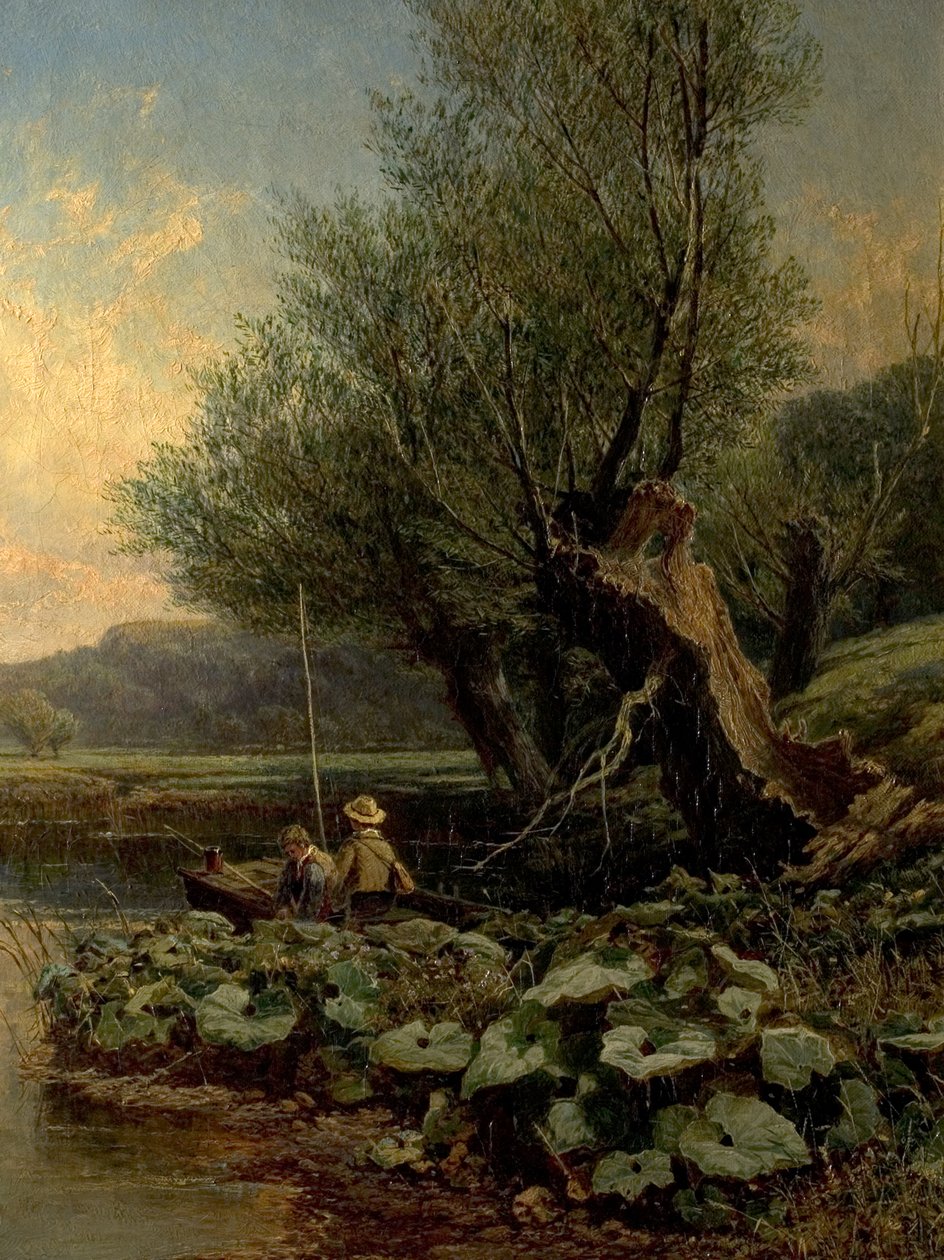 Young Anglers, 1868 by Edwin Ellis