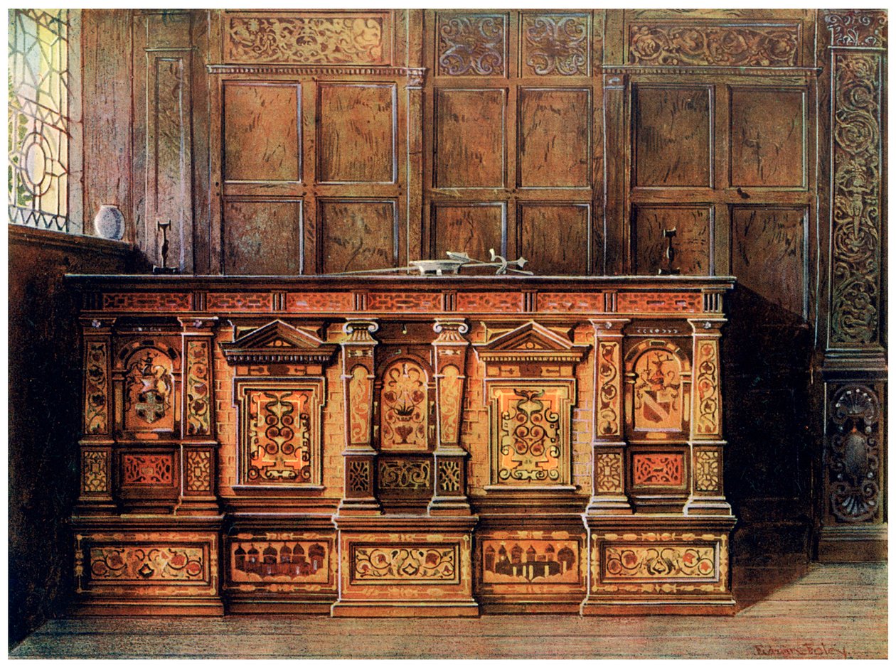 Inlaid Muniment Chest by Edwin Foley