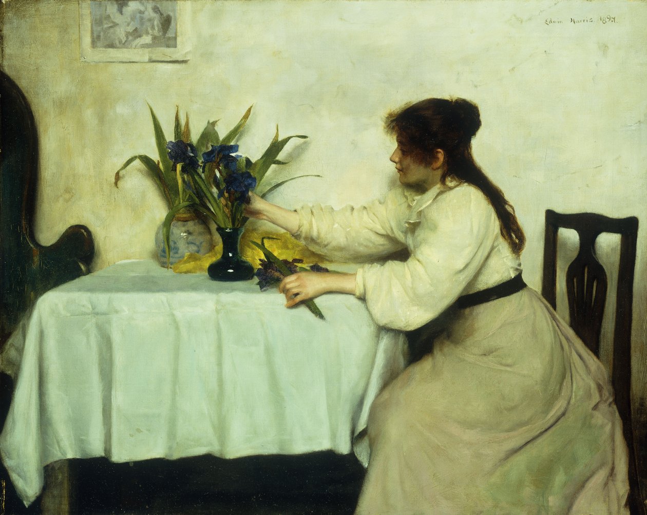Arranging the Flowers by Edwin Harris