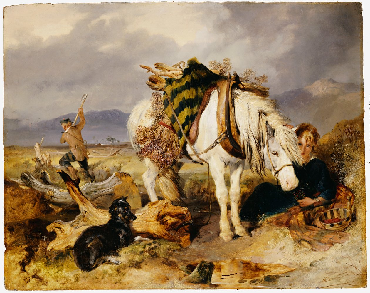 The Wood Cutter by Edwin Landseer