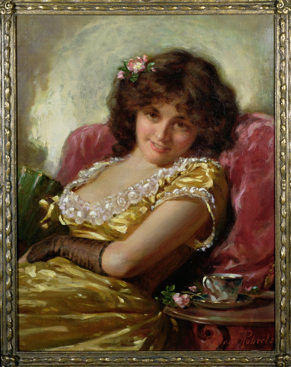 Portrait of a Woman, c.1890 by Edwin Thomas Roberts