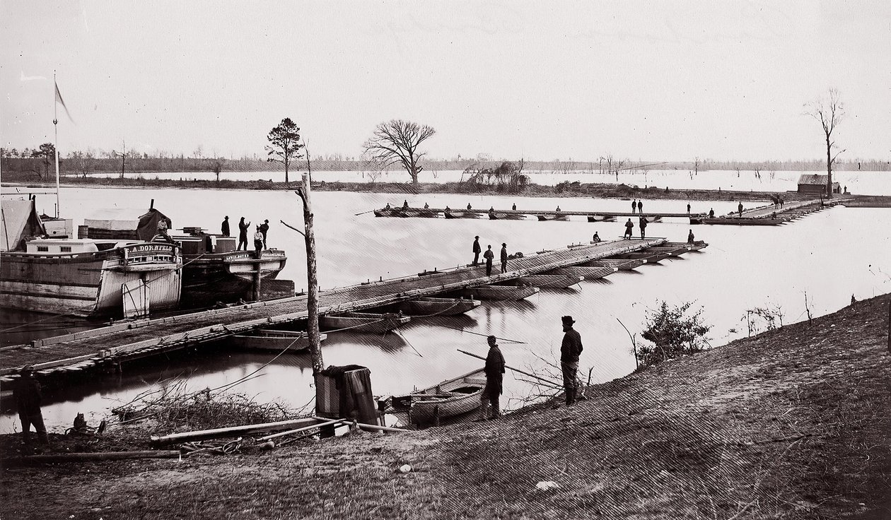 Pontoon Bridge by Egbert Guy Fowx