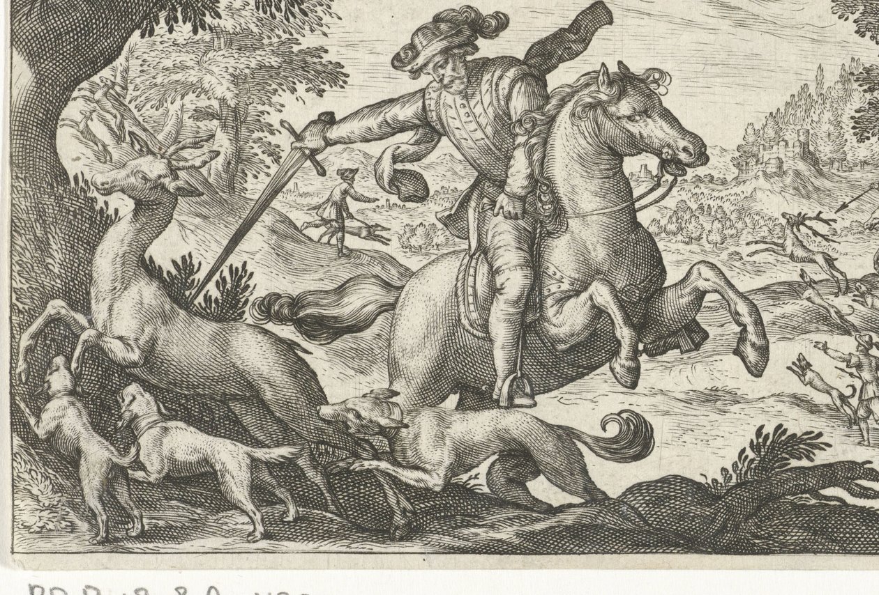 Deer Hunt by Egbert Jansz.