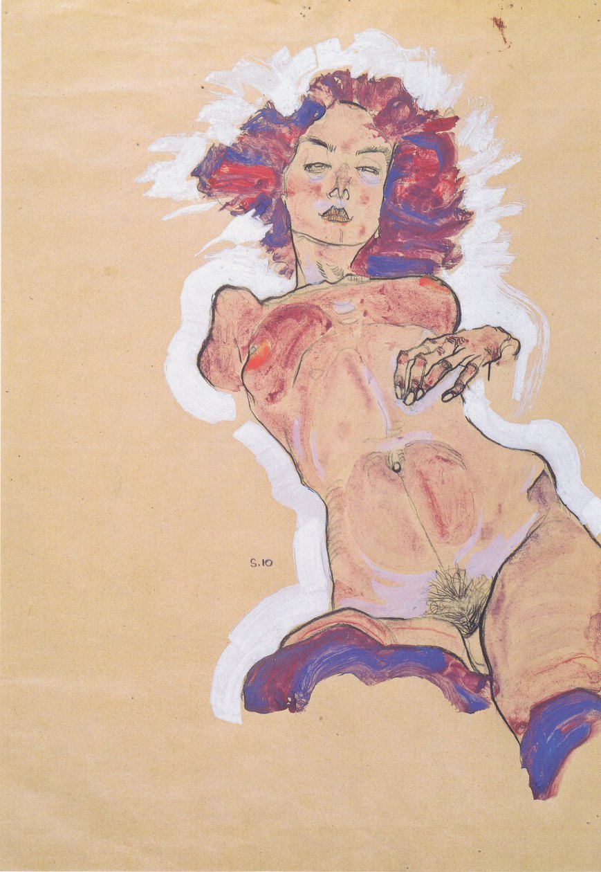 Female Nude by Egon Schiele