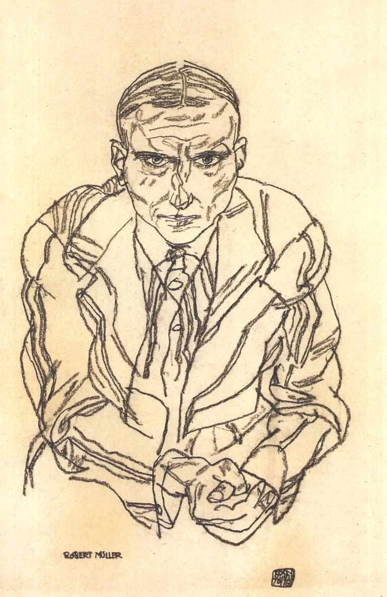 Portrait of Robert Müller by Egon Schiele