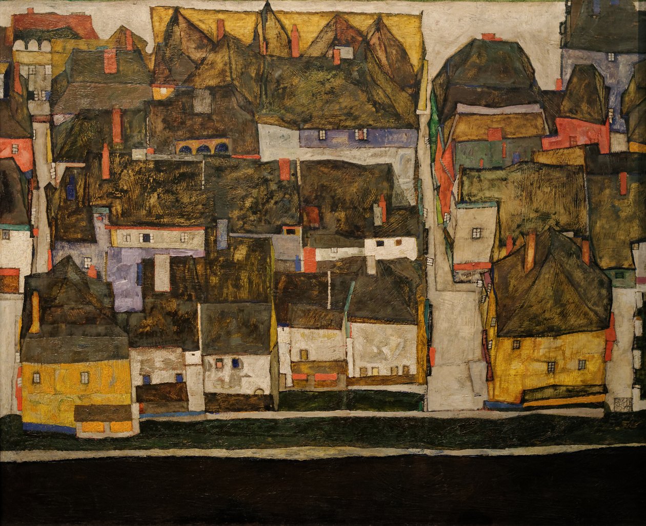 The Small Town by Egon Schiele