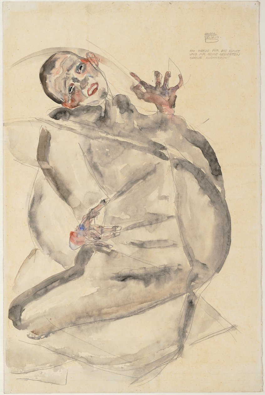 I Will Gladly Endure for Art and My Beloved by Egon Schiele
