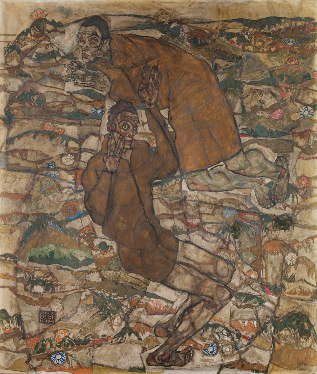 Levitation (The Blind II) by Egon Schiele