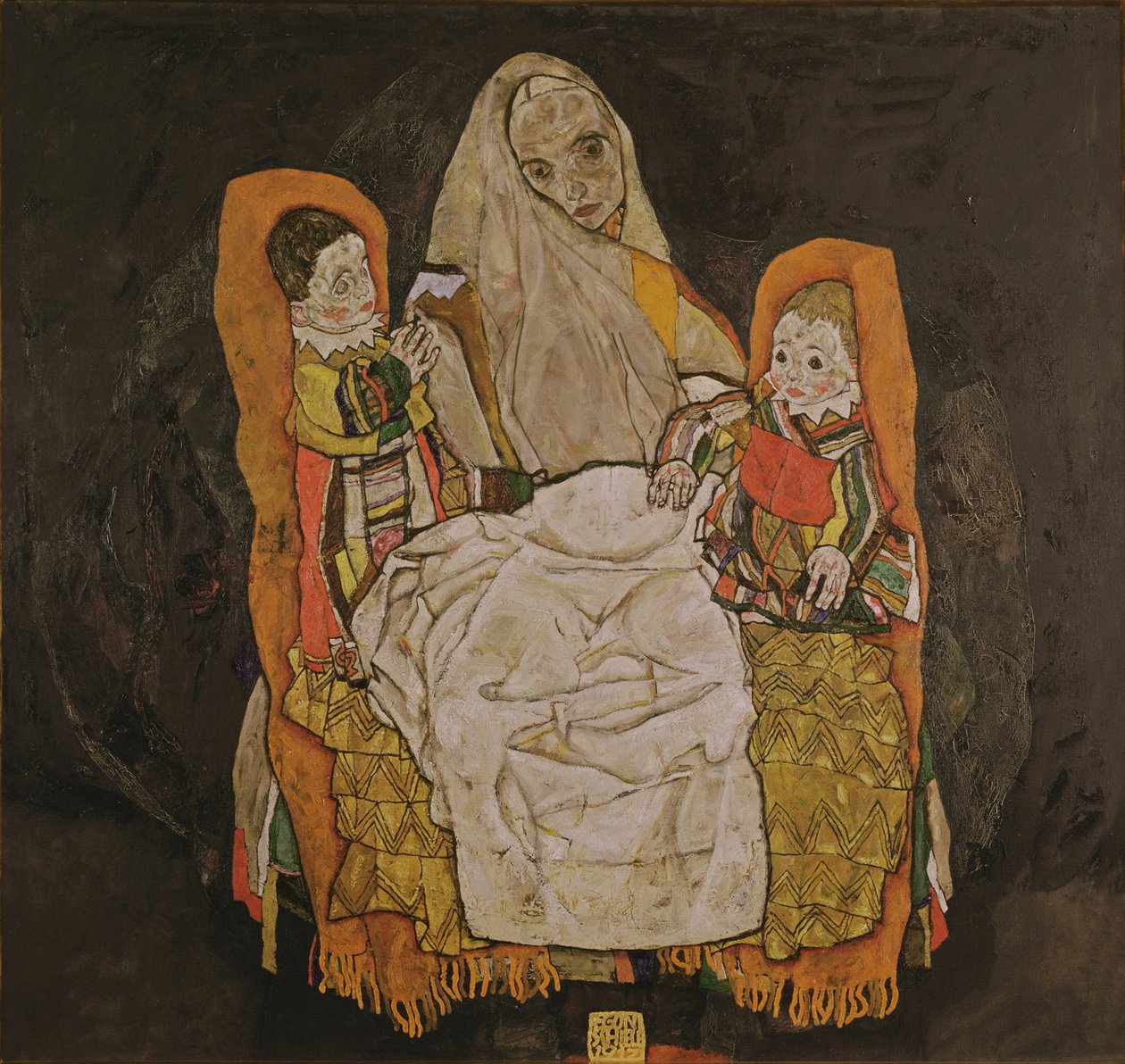 Mother with Two Children by Egon Schiele